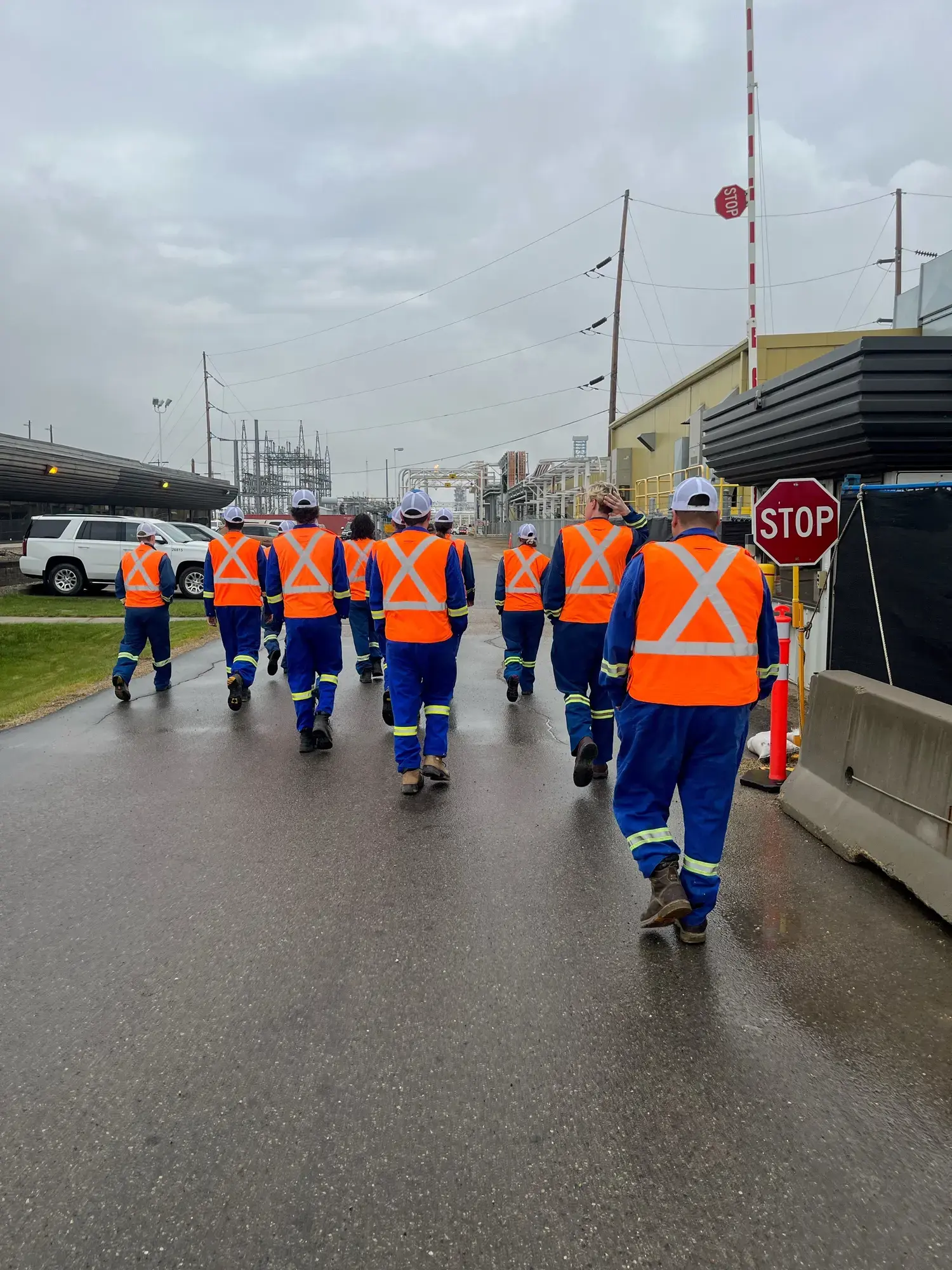Blueweed crew at an industrial job site